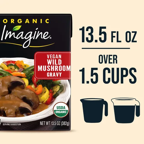 Vista 6 de Imagine - Salsa orgánica vegana de hongos silvestres 13.5 onzas