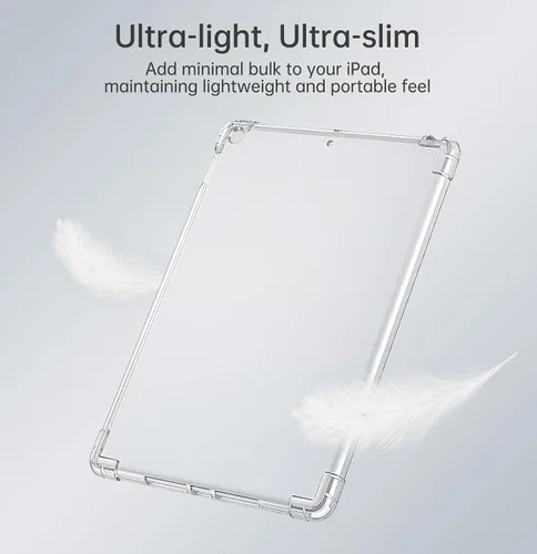 Vista 11 de MoKo Funda transparente para iPad de 9ª/8ª/7ª generación 2021/2020/2019