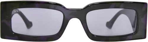 Vista 2 de Gucci GG1425S 003 Gafas de Sol Mujer Havana-Púrpura-VerdeGris Lentes 2.087 in, Habana-púrpura-verde