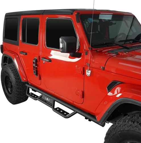 Vista 4 de u-Box JLU - Estribo Nerf - Barras laterales compatibles con Jeep Wrangler JL Unlimited 2018-2026 de 4 puertas