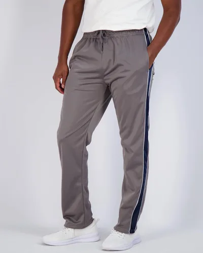 Vista 2 de Real Essentials Paquete de 3 Pantalones deportivos de tricot, informales, deportivos y activos, con parte inferior abierta y bolsillos para hombre