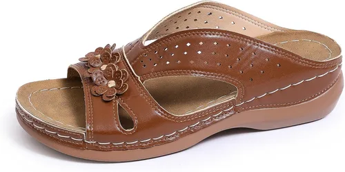 Vista 14 de Ladmiple - Sandalias ortopédicas para mujer, cómodas para caminar, informales, para verano, con soporte para el arco