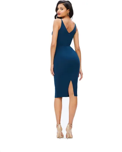 Vista 3 de Dress the Population Vestido midi sin mangas Anita para mujer