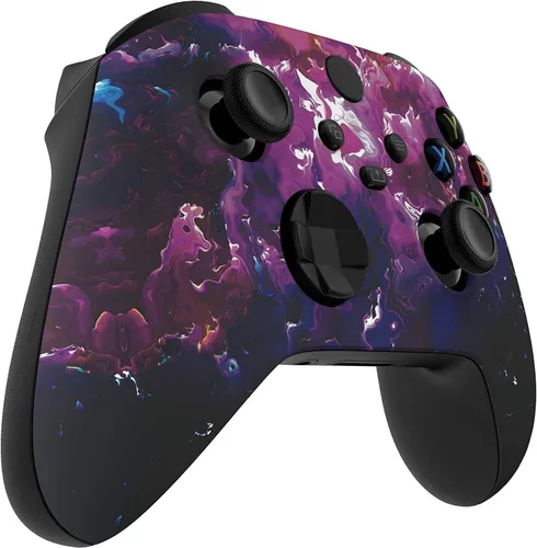 Vista 13 de Custom Controller for Xbox Series X/S - One - PC - Custom Gaming Controller -Soft Shell for Comfort Grip X (Galaxy)