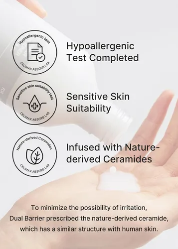 Vista 5 de Celimax Tónico Cremoso de Doble Barrera Con Ceramidas, Péptido, Libre de Aceite y Alcohol, Astringente Facial, Hidratante, Calmante, Suavizante