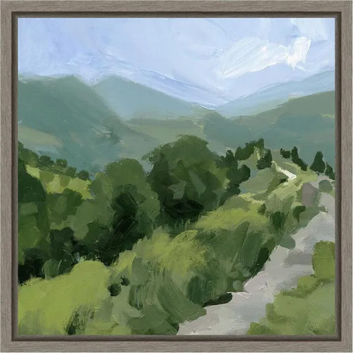 Vista 17 de Amanti Art Lienzo enmarcado para pared, camino forrado de árbol I de 16 x 16 pulgadas, por Victoria Barnes, lienzo enmarcado para pared, obras