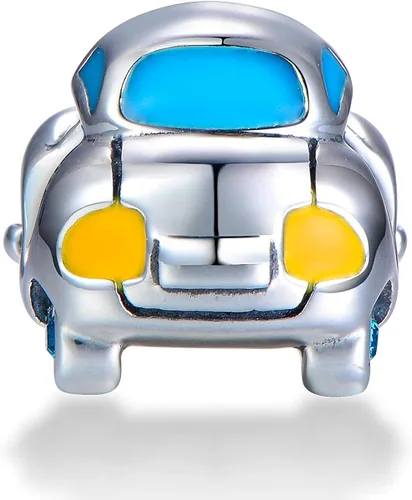 Vista 5 de Colgante de plata de ley 925 para pandora y pulseras o collares similares (Volkswagen Beetle Budgie Bug Car)