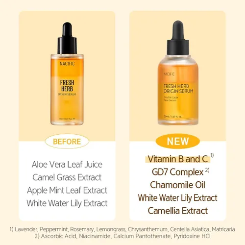 Vista 6 de NACIFIC Fresh Herb Origin - Juego de 4 piezas para el cuidado de la piel, tónico hidratante, suero antioxidante, crema hidratante, suero de niebla