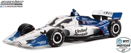 Vista 2 de INDYCAR Greenlight 11154 2022 NTT Series - # 15 Graham Rahal / Rahal Letterman Lanigan Racing, United Rentals (Configuración del campo de carretera)