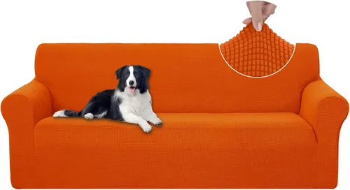 Vista 104 de U-NICE HOME Funda para sofá biplaza elástica, cubierta para sofá, funda para sillón, protector de muebles para sofá con 2 cojines, funda para sofá