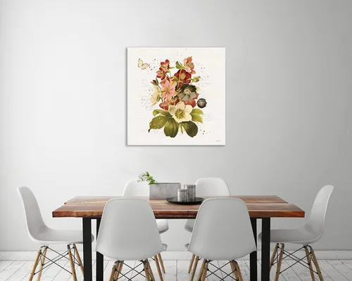 Vista 3 de Jaxson Rea "Vintage Petals VI Gallery Wrapped Canvas by Katie Pertiet, 12" x 12