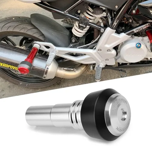 Vista 13 de Accessoires Protección contra caídas Deslizador de escape compatible con KTM DUKE 390, RC390, DUKE250, DUKE200, ADV 390, DUKE 390 250 200 (negro)
