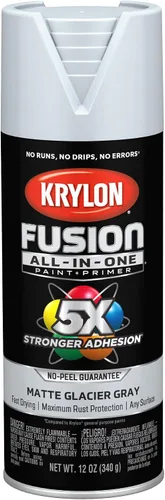 Vista 88 de Krylon Fusion - Pintura en aerosol adhesiva todo en uno para uso en interiores y exteriores, 12 onzas, vidrio de playa