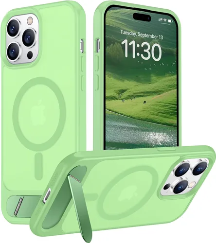 Vista 14 de Funda para iPhone 11 con compatibilidad magnética, [Soporte invisible incorporado][Compatible con MagSafe]