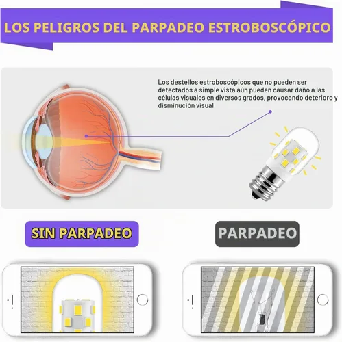 Vista 4 de AMI PARTS 8206232A Bombilla LED para Electrodomésticos Equivalente a Incandescente, Bombilla de Luz E17 para Microondas Bajo Campana Refrigeradores