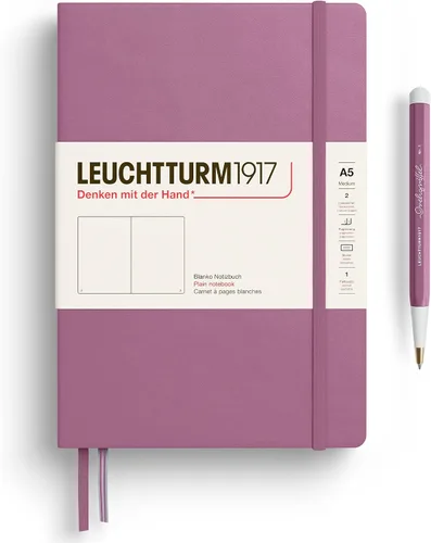 Vista 13 de LEUCHTTURM1917 373976 Cuaderno mediano (A5), tapa dura, 251 páginas numeradas, cereza, liso
