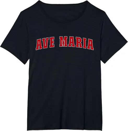 Vista 30 de Ave Maria FL Florida - Camiseta, Negro