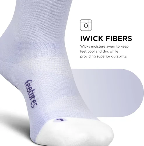 Vista 23 de Feetures Elite Light Cushion Mini Crew Sock - Calcetines deportivos con compresión dirigida