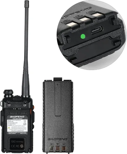 Vista 7 de BAOFENG Radioaficionado UV-5R de mano UV5R 8W Walkie Talkies de largo