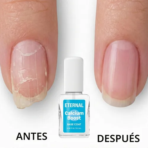 Vista 4 de Eternal Esmalte de uñas de gel de calcio – 0.5 fl oz de esmalte de uñas base Esmalte de uñas transparente para cuidado de uñas y fortalecedor