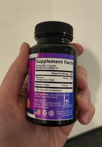 Vista 4 de Píldoras de suplemento de citrato de magnesio 1000mg - Suplementos de magnesio de 3 veces la fuerza para huesos, músculos, corazón, apoyo del sueño