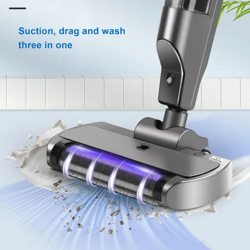 Vista 5 de Sorandy Trapeador de vacío inalámbrico, aspiradora eléctrica automática en seco y húmedo con función propia y contenedor de polvo de 16.9 fl oz