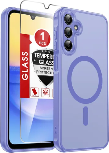 Vista 267 de LeYi Funda para teléfono Samsung-S23: protector de pantalla e imán MagSafe Púrpura