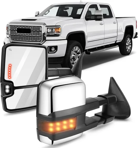 Vista 10 de OCPTY Espejos de remolque sin calefacción, para el lado izquierdo del conductor derecho del pasajero, aptos para 1988-2001 para Chevy para Gmc C3500