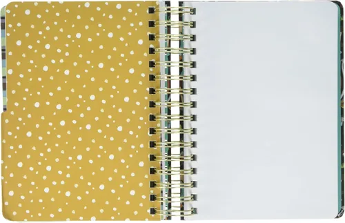Vista 4 de C.R. Gibson MJN2-25098 Diario de forraje de alambre doble 3 en 1, cuadrícula de puntos y forrado con 480 páginas, 6.25 pulgadas de ancho x 8.3125