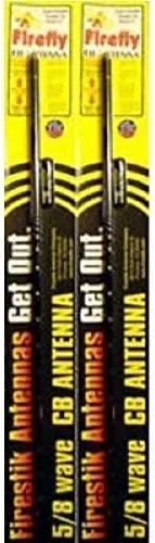 Vista 2 de LOTE de 2 Firestik FL4-B 4' Firefly TUNABLE TIP CB Antena de radio (negro)