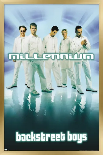 Vista 9 de Trends International Backstreet Boys - Póster de pared del milenio, 22.4 pulgadas de largo x 14.7 pulgadas, versión enmarcada en madera de granero