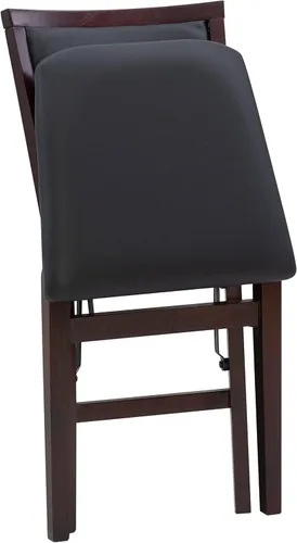 Vista 12 de Linon Minix Dark Espresso Pad - Silla plegable en un juego de dos