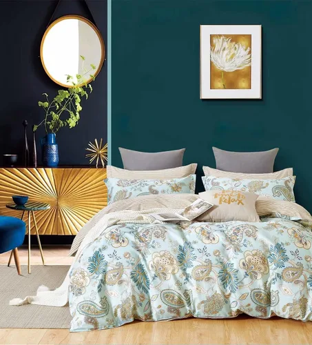Vista 11 de Swanson Beddings Juego de ropa de cama de 2 piezas 100% algodón floral rosado: funda nórdica y una funda de almohada (individual)