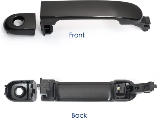 Vista 3 de Manija de puerta exterior para Nissan Versa 2007-2012, lado del conductor delantero izquierdo con llavero, reemplaza NI1310130 82363, Negro