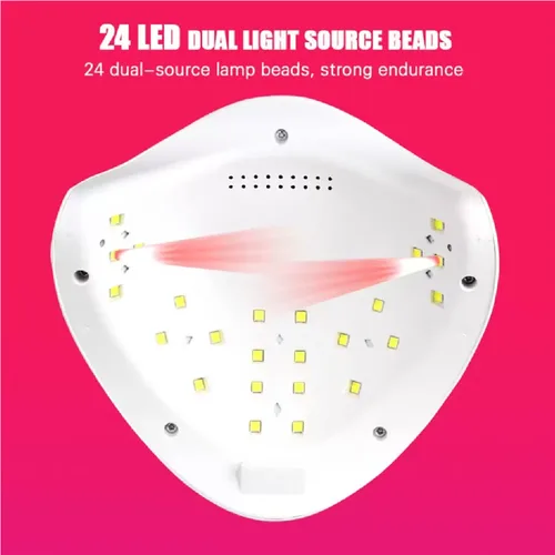 Vista 4 de Lampara Secador De Uñas Lampara Uv Led 48w Temporizador