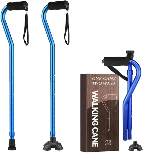 Vista 14 de Bastones florales para mujer, bastón plegable para estabilidad con base antideslizante, bastón ajustable para personas mayores, bastones plegables