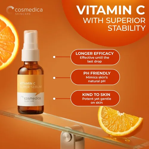 Vista 8 de Suero con 20% de vitamina C y E + ácido ferúlico, suero con 72% de ácido hialurónico, extractos naturales e ingredientes orgánicos, suero