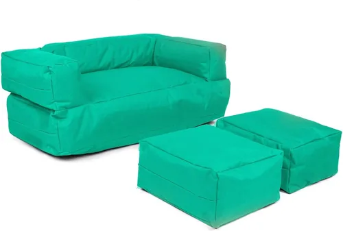 Vista 10 de WELL HOME MOBILIARIO & DECORACIÓN Sillón 2 pl + Puf Niños Rojo