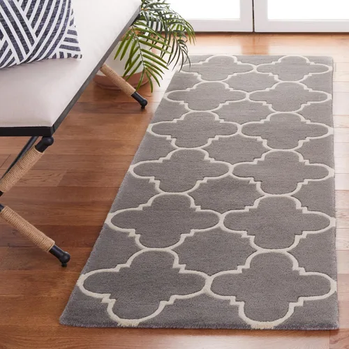 Vista 15 de SAFAVIEH Chatham Collection - Alfombra decorativa de 2 x 3 pies, color negro y marfil, lana cuadriculada enrejada hecha a mano, ideal para zonas