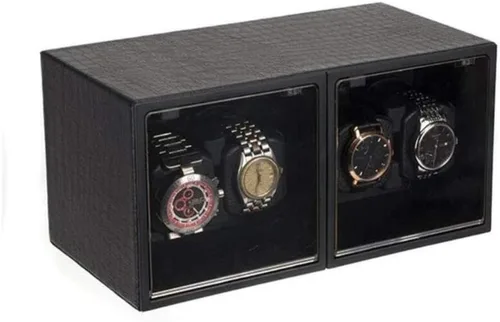 Vista 8 de Watch Shaker, Automatic Mechanical Watch, Winding Box, Winding Box, Watch Box, Rotating Watch Box, Table Shaker Fashion (A)