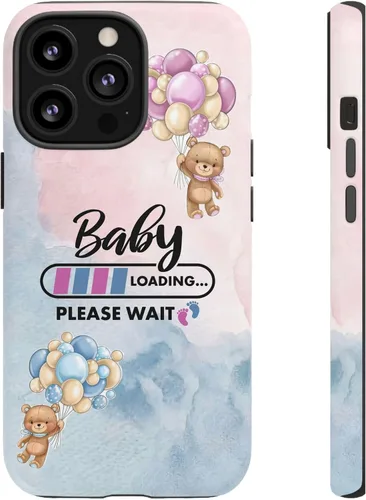 Vista 32 de Cute Baby Loading Phone Case for iPhone Models and Variants - Sweet Maternity Phone Cover for Pregnancy Reveal or Baby Shower