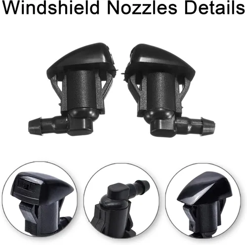 Vista 2 de Kit de boquillas de lavador de parabrisas delantero para Toyota Sienna 04-10, Toyota Corolla 05-12, Toyota Solara 04-08, Toyota Tundra 00-05.
