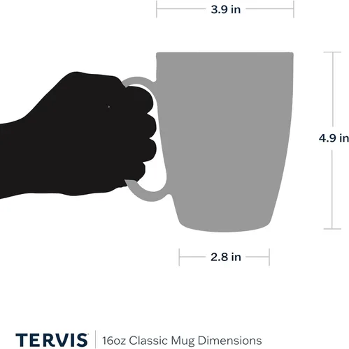 Vista 5 de Taza aislada Tervis de doble pared fabricada en Estados Unidos con logotipo principal de NHL Buffalo Sabres, mantiene las bebidas frías y calientes