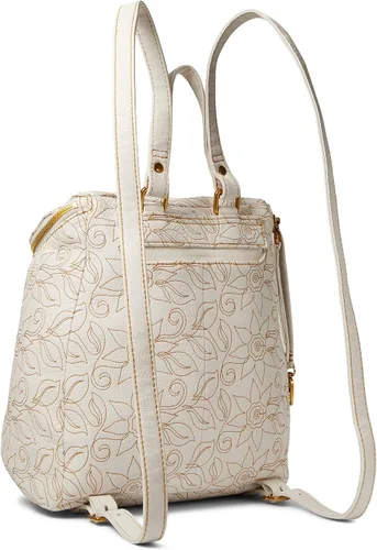 Vista 2 de HOBO River Bagpack - Bolsa para mujer - Construcción de cuero genuino con correas de hombro ajustables dobles, elegante y hermosa bolsa, Blanco, Río