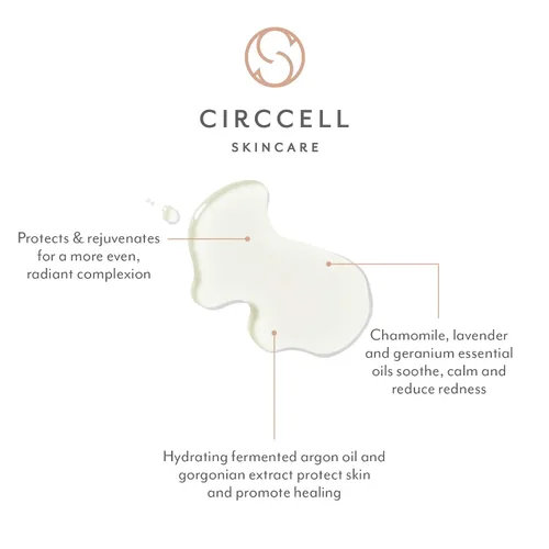 Vista 3 de CIRCCELL Aceite facial extraordinario – Nancy's Blend para la curación/piel sensible – Tratamiento hidratante y calmante antienvejecimiento