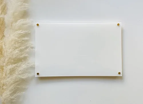 Vista 3 de White Acrylic Dry Erase Board, (16 x 20 Inches)