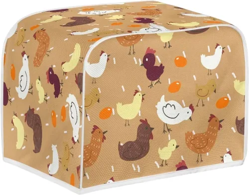 Vista 49 de Dolyues Beach Toaster Cover 2 Slice Universal Size Microwave Oven Dustproof Cover Women Gift Small Bread Cover with Portable Handle