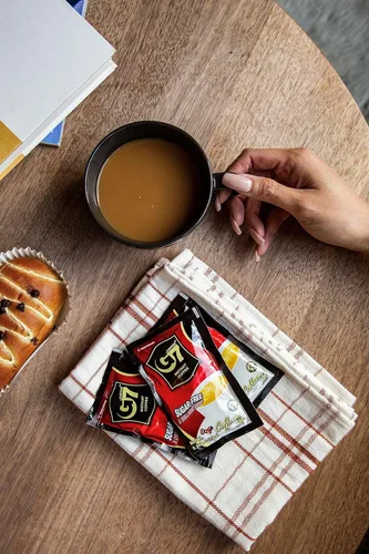 Vista 6 de Café instantáneo con colágeno G7 3 en 1 para cabello, piel y uñas, con colágeno añadido, crema no láctea y bajo en azúcar, bajo en cafeína, café