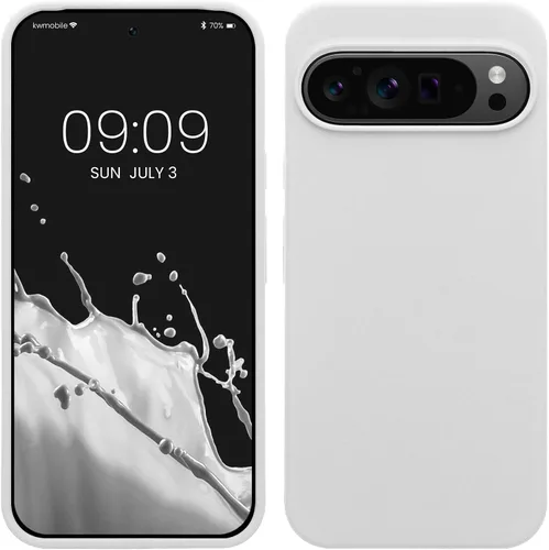 Vista 168 de kwmobile Funda Compatible con Google Pixel 6 Pro - Funda de Teléfono de Silicona TPU con Acabado Suave - Azul Caribe