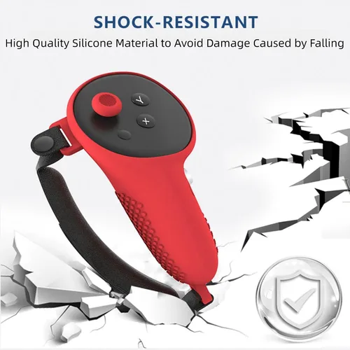 Vista 3 de Juego de fundas protectoras 7 en 1 compatibles con Meta Quest 3, funda de silicona antideslizante para Quest 3, accesorios para auriculares Quest 3
